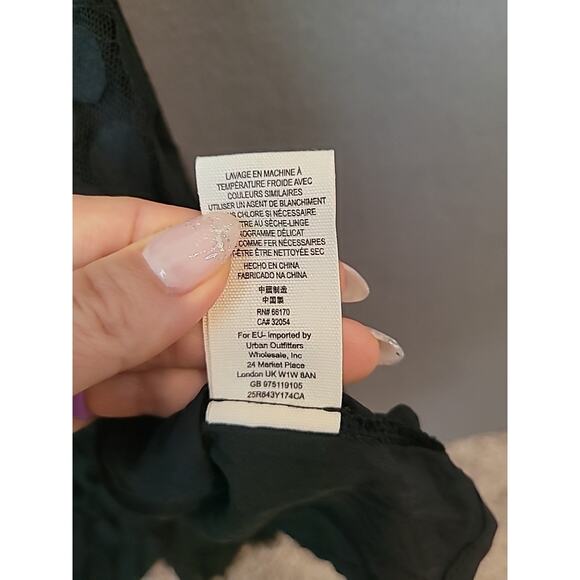 Free People Queens Love Black Lace Gothic Dress Sz 2 EUC - Picture 7 of 13